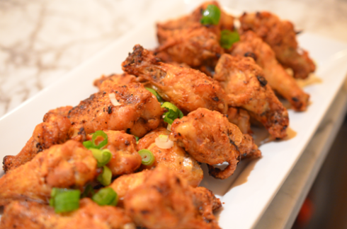 chicken wings - plated