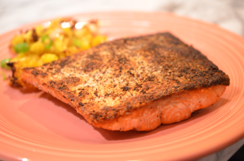 sockeye salmon - plated
